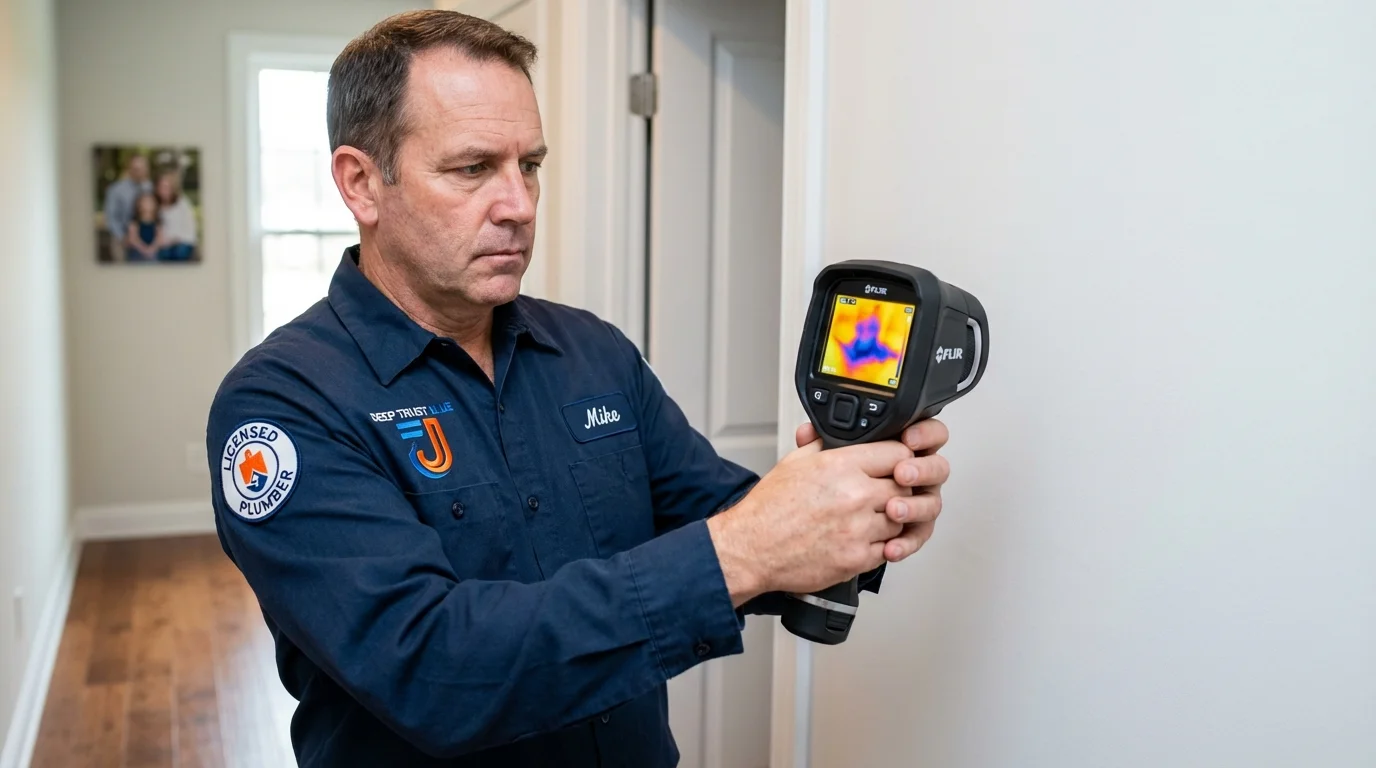 Thermal imaging leak detection by Johns Plumbing LLC in Rogersville